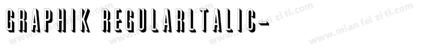 Graphik Regularltalic字体转换